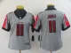 Women Atlanta Falcons #11 Julio Jones Grey Inverted Legend Jersey 