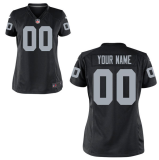 Women Nike Oakland Raiders White Game Customized Jersey 