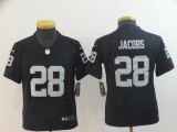 Youth Nike Oakland Raiders #28 Josh Jacobs Black Vapor Untouchable Limited Jersey