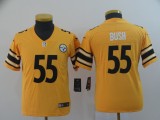 Youth Nike Pittsburgh Steelers #55 Devin Bush Inverted Legend Gold Jersey