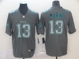 Nike Dolphins #13 Dan Marino Gray Static Vapor Untouchable Limited Men Jersey