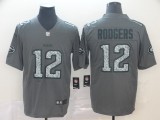 Nike Packers #12 Aaron Rodgers Gray Static Vapor Untouchable Limited Men Jersey