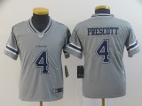 Youth Nike Cowboys #4 Dak Prescott Grey Inverted Legend Jersey