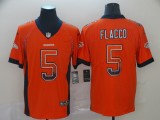 Nike 2018 Denver Broncos #5 Joe Flacco Orange Drift Fashion Color Rush Limited Jersey