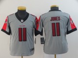 Youth Nike Falcons #11Julio Jones Grey Inverted Legend limited Jersey