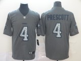 Nike Cowboys #4 Dak Prescott Gray Static Vapor Untouchable Limited Men Jersey