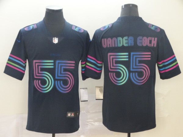 Men's Dallas Cowboys #55 Leighton Vander Esch Navy 2019 City Edition Limited Jersey