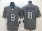 Nike Ravens #8 Lamar Jackson Gray Static Vapor Untouchable Limited Men Jersey