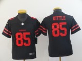 Youth San Francisco 49ers #85 George Kittle Black Vapor Untouchable Limited Jersey