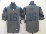 Nike Los Angeles Rams #16 Jared Goff Grey Inverted Legend Men Jersey