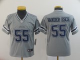 Youth Nike Cowboys #55 Leighton Vander Esch Grey Inverted Legend Jersey