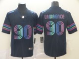 NFL Cowboys #90 Demarcus Lawrence City Edition Navy Jersey