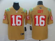 NFL Rams #16 Jared Goff City Edition Gold Jersey