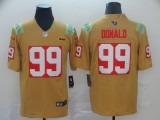 NFL Rams #99 Aaron Donald City Edition Gold Jersey