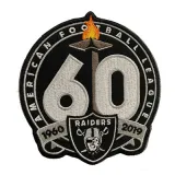 Oakland Raiders 60th Anniversary Patch