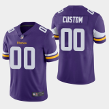 Men's Nike Minnesota Vikings Customized Purple Vapor Untouchable Limited Jersey