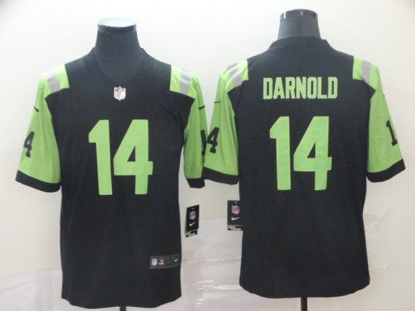 NFL New York Jets #14 Sam Darnold Jets City Edition Black Green Jersey