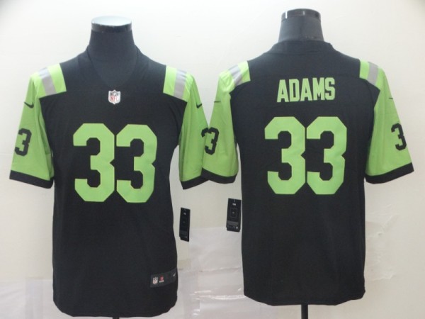 NFL New York Jets #33 jamal adams City edition black green jersey