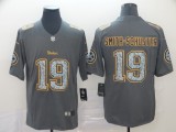 Nike Steelers #19 JuJu Smith-Schuster Gray Static Vapor Untouchable Limited Men Jersey