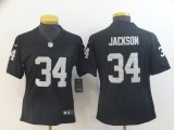 Women Oakland Raiders #34 Bo Jackson Vapor Untouchable Black Limited Jersey