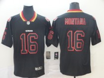 NFL 2018 San Francisco 49ers #16 Montana Lights Out Black Color Rush Limited Jersey