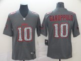 Nike 49ers #10 Jimmy Garoppolo Gray Static Vapor Untouchable Limited Men Jersey