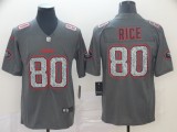 Nike 49ers #80 Jerry Rice Gray Static Vapor Untouchable Limited Men Jersey