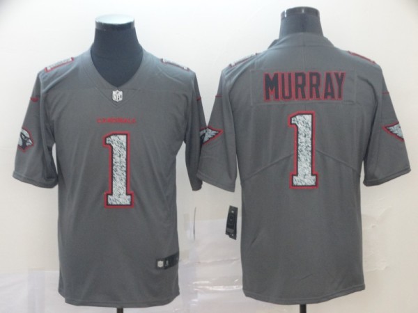 Nike Cardinals #1 Kyler Murray Gray Static Vapor Untouchable Limited Men Jersey