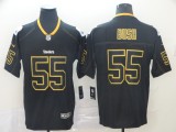 Nike Steelers #55 Devin Bush 2019 Black Shadow Fashion Limited Men Jersey