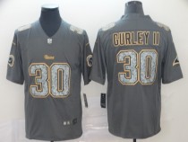 Nike Rams #30 Todd Gurley II Gray Static Vapor Untouchable Limited Men Jersey