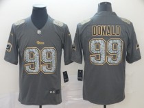 Nike Rams #99 Aaron Donald Gray Static Vapor Untouchable Limited Men Jersey