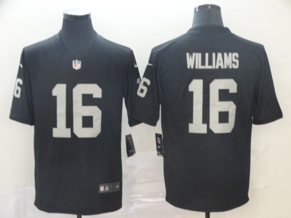 Nike Oakland Raiders #16 Williams Black Vapor Untouchable Limited Jersey