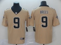 Nike New Orleans Saints #9 Brees Gold Inverted Legend Men Jersey