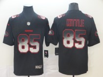 Nike 49ers #85 George Kittle Black Arch Smoke Vapor Untouchable Limited Jersey