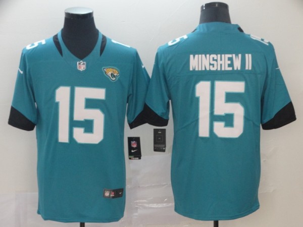 Nike Jacksonville Jaguars  #15 Gardner Minshew II Teal Green Vapor Untouchable Limited Jersey