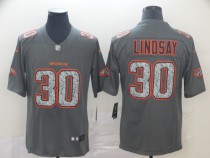 Nike Broncos #30 Phillip Lindsay Gray Static Vapor Untouchable Limited Men Jersey