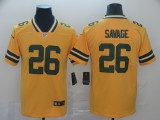 Nike Packers #26 Darnell Savage Jr. Gold Inverted Legend Men Jersey