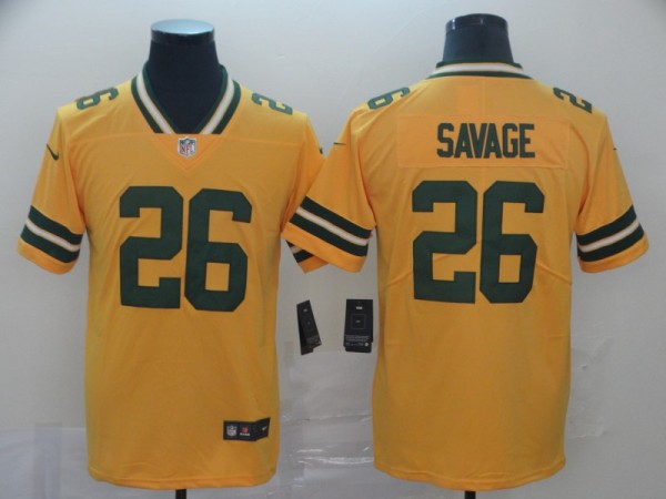 Nike Packers #26 Darnell Savage Jr. Gold Inverted Legend Men Jersey