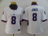 Women Nike New York Giants #8 Jones White Color Rush Limited Stitched Jersey