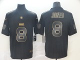 Nike Giants #8 Daniel Jones 2019 Black Gold Edition Limited Men Jersey