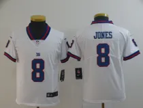 Youth Nike New York Giants #8 Jones White Color Rush Limited Stitched Jersey