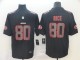 Nike San Francisco 49ers #80 Jerry Rice Black Impact Rush Limited Men Jersey