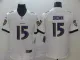 Nike Ravens #15 Marquise Brown White Vapor Untouchable Limited Men Jersey