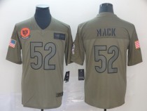 Nike Bears #52 Khalil Mack 2019 Olive Salute To Service Limited Men Jersey