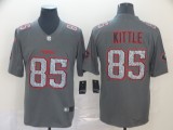 Nike 49ers #85 George Kittle Gray Static Vapor Untouchable Limited Men Jersey