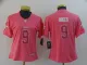 Women Nike Saints #9 Drew Brees Pink Fashion NFL Jersey