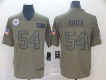 Nike Cowboys #54 Jaylon Smith 2019 Olive Salute To Service Limited Men Jersey