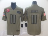 Nike Falcons #11 Julio Jones 2019 Olive Salute To Service Limited Men Jersey