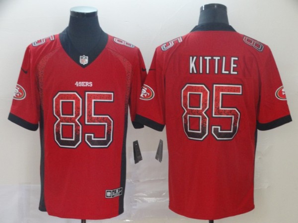 Nike 49ers #85 George Kittle Red Drift Fashion Limited Men Jersey