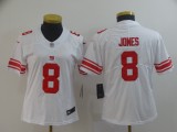 Women Nike New York Giants #8 Jones White Vapor Untouchable Limited Jersey